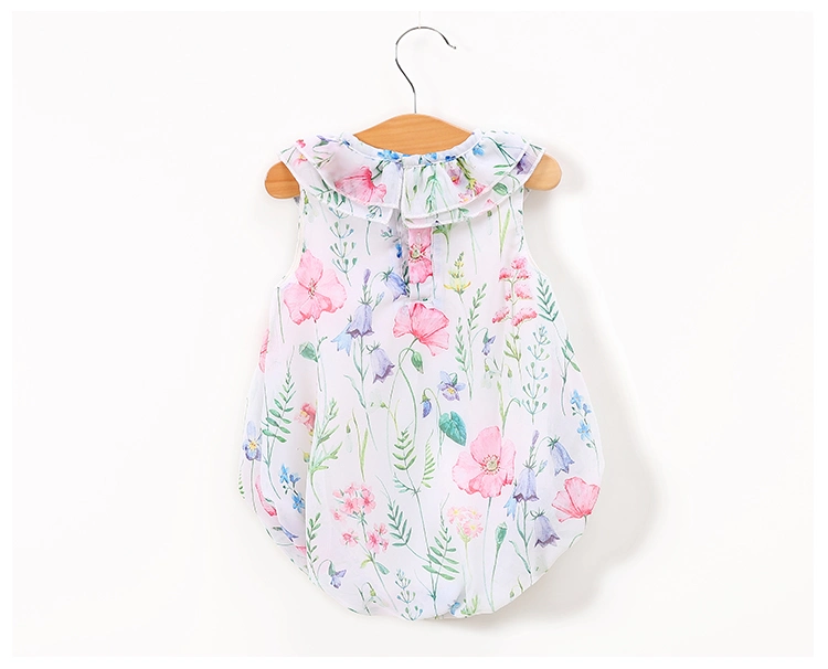 Sweet Newborn Baby Girl Romper Sleeveless Summer Baby Clothing